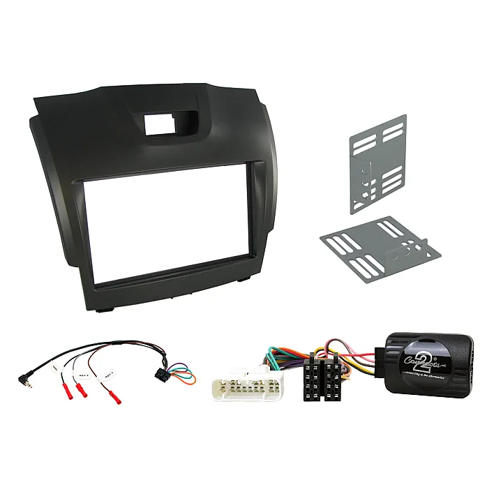 CTKIZ01 Chevrolet Colorado Grey/Silver Double Din Car Stereo Fascia Fitting Kit