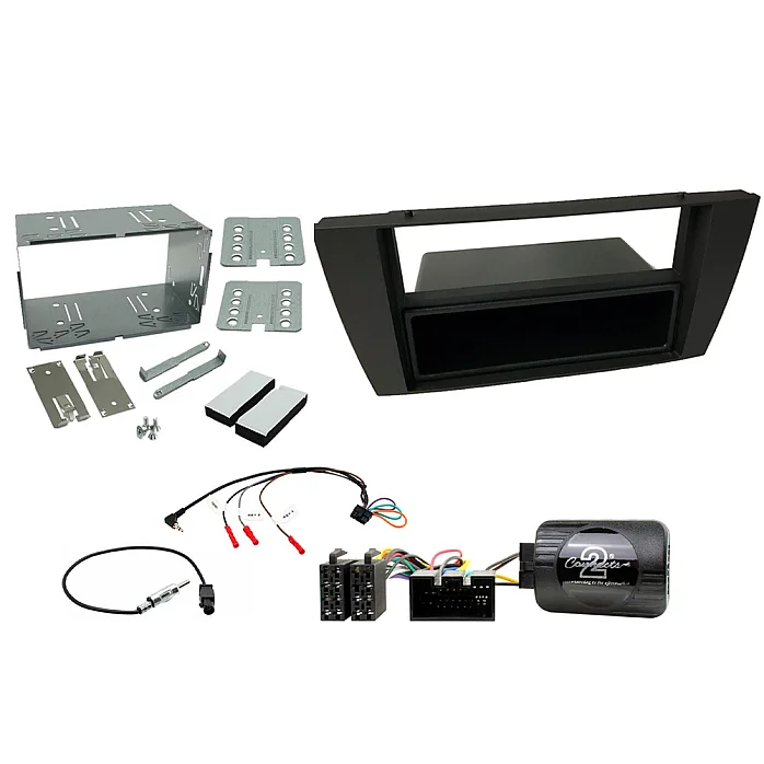 CTKJG01 Jaguar S-Type, X-Type Black Double Din Car Stereo Fascia Fitting Kit