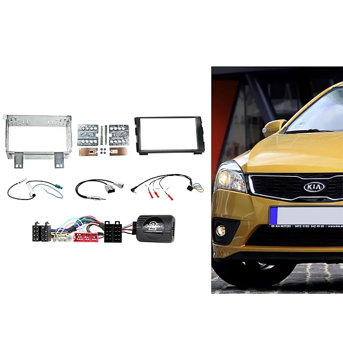 Connects2 CTKKI03 Kia Ceed, Pro Ceed Black Double Din Car Stereo Fascia Fitting Kit