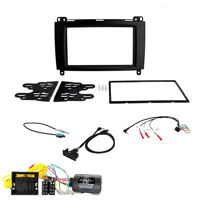 Mercedes Vito W447 (2015-2021) Double Din Car Stereo Fascia, USB Retention Fitting Kit