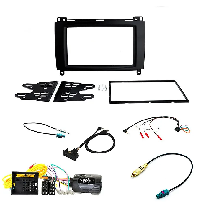 Mercedes Vito (2015-2021) Double Din Fascia Reverse Camera and USB Port Retention Interface Kit