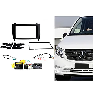 CTKMB17 Mercedes Vito W447 (2015-2021) Double Din Car Stereo Fascia Fitting Kit