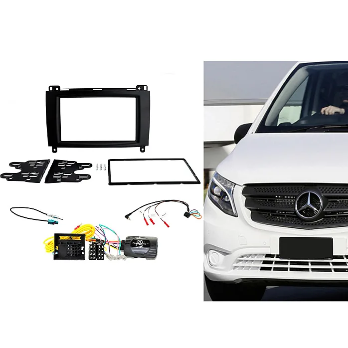 Connects2 CTKMB17 Mercedes Vito W447 (2015-2021) Double Din Car Stereo Fascia Fitting Kit