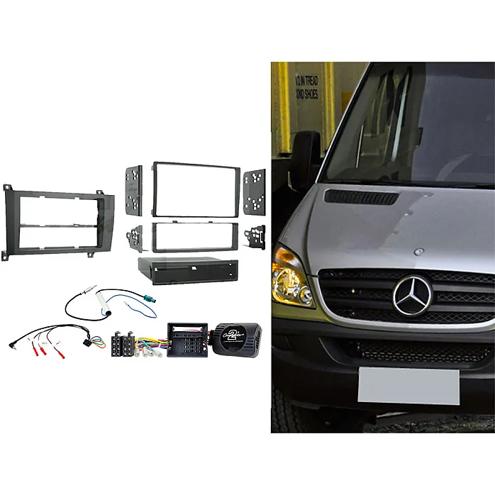 CTKMB18 Mercedes Sprinter (2007 - 2016) Double / Single Din Car Stereo Fascia Fitting Kit