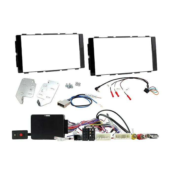 CTKNS23 Nissan Juke, Note, BOSE Amplified Gloss Black Double Din Stereo Fitting Kit WITH 360 CAMERA RETENTION
