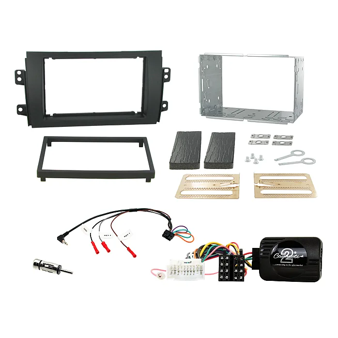 Connects2 CTKSZ05 - Suzuki SX4 2006-2014 Double Din Car Stereo Fitting Kit Fascia, Steering Control
