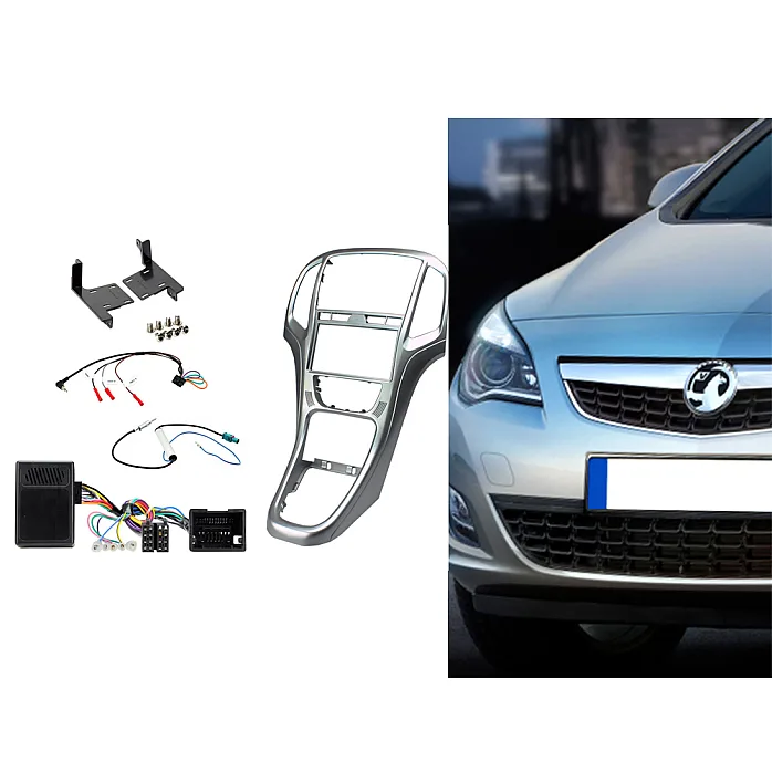 Connects2 CTKVX01 - Vauxhall Astra 2010 - 2015 Double Din Stereo Fitting Kit Pearl Black
