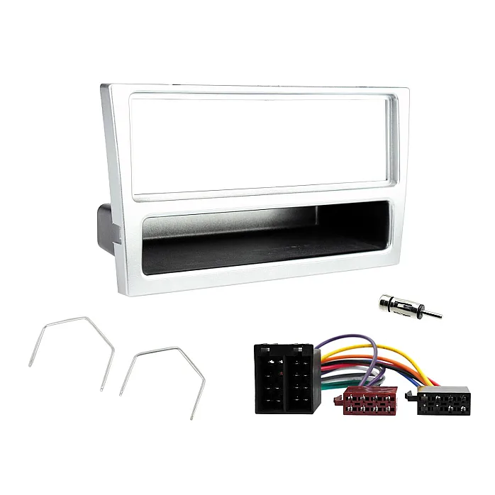 Connects2 CTKVX02-ISO - Vauxhall Agila, Corsa, Meriva Single Din Fascia Fitting Kit Silver