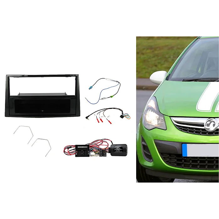 Connects2 CTKVX17 Vauxhall Corsa (2009-2014) Single Din Car Stereo Piano Black Fascia Fitting Kit