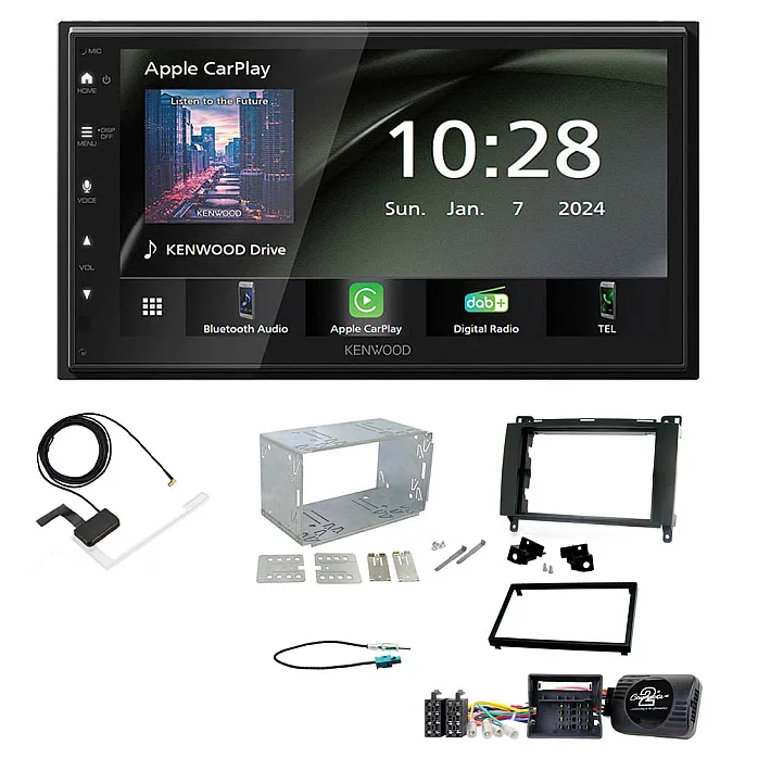 Mercedes A, B Class, Sprinter, Vito, Viano 6.8" Wireless CarPlay / Android Auto DAB+ Bluetooth Stereo Upgrade Pack