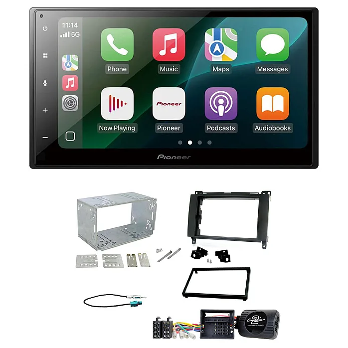Mercedes A, B Class, Sprinter, Vito, Viano Pioneer 6.8" Wired CarPlay / Android Auto Bluetooth Stereo Upgrade Pack