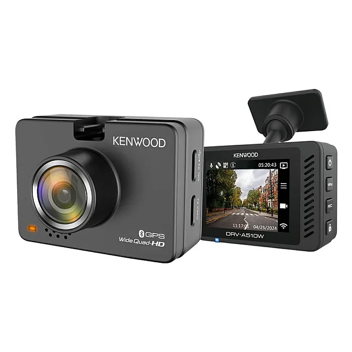 Kenwood 2" LCD Display GPS, Wifi 2K HD Recording Dashcam with Rear Camera and Hard Wired Kit