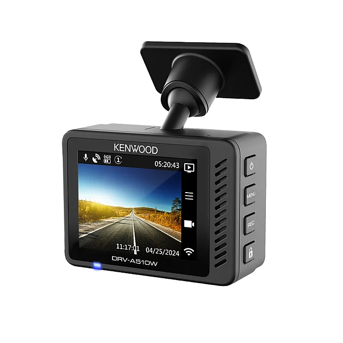 Kenwood 2" LCD Display GPS, Wifi 2K HD Recording Dashcam with Rear Camera and Hard Wired Kit