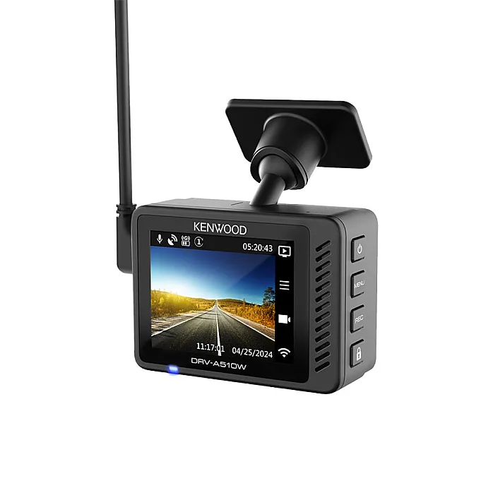 Kenwood 2" LCD Display GPS, Wifi 2K HD Recording Dashcam with Rear Camera and Hard Wired Kit