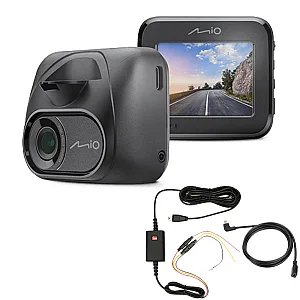 Mio MiVue C595W Crystal Clear Full HD 1080P/60fps GPS, Wifi Car Dash Camera with Hardwiring Kit