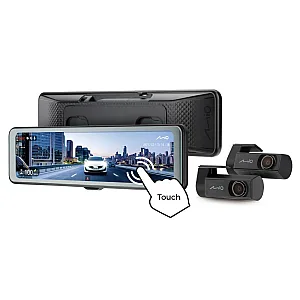 Mio MiVue R860WD Front and Rear Touch Mirror GPS, Wi-Fi, Dash Cam