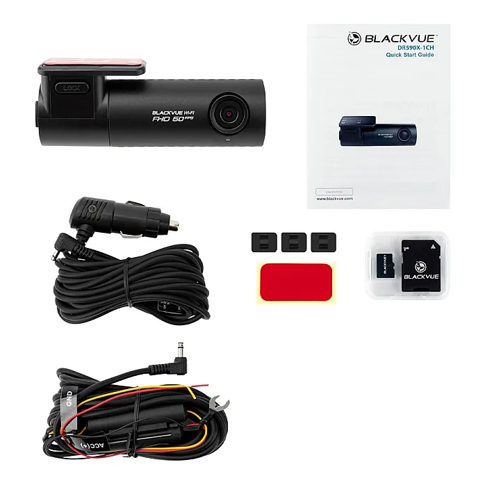 BlackVue DR590X-1CH Single Channel Full HD 1080P Wi-Fi Dash Cam, 60fps Video With 32GB SD Card