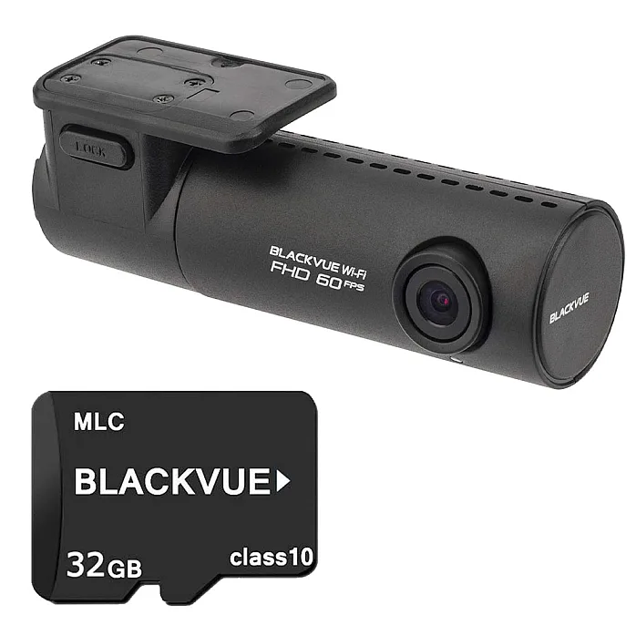BlackVue DR590X-1CH Single Channel Full HD 1080P Wi-Fi Dash Cam, 60fps Video With 32GB SD Card