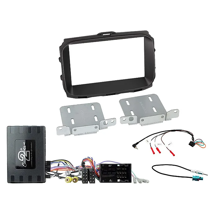 CTKAR09 Alfa Romeo Giulietta (2014-2021) Black Double Din Car Stereo Fascia Fitting Kit