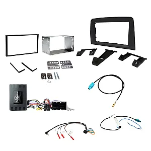 Alfa Romeo Mito (2014-2018) Double Din Fascia / Infodapter / Antenna Adaptor Stereo Upgrade Fitting Kit