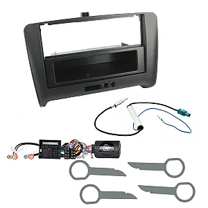 Audi TT 2006-2014 Single Din Car CD Stereo Fascia Steering Stalk Fitting Kit