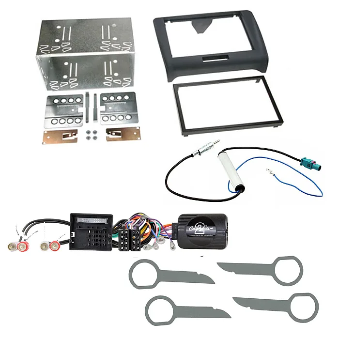 Audi TT Double Din Car CD Stereo Fascia Steering Stalk Fitting Kit