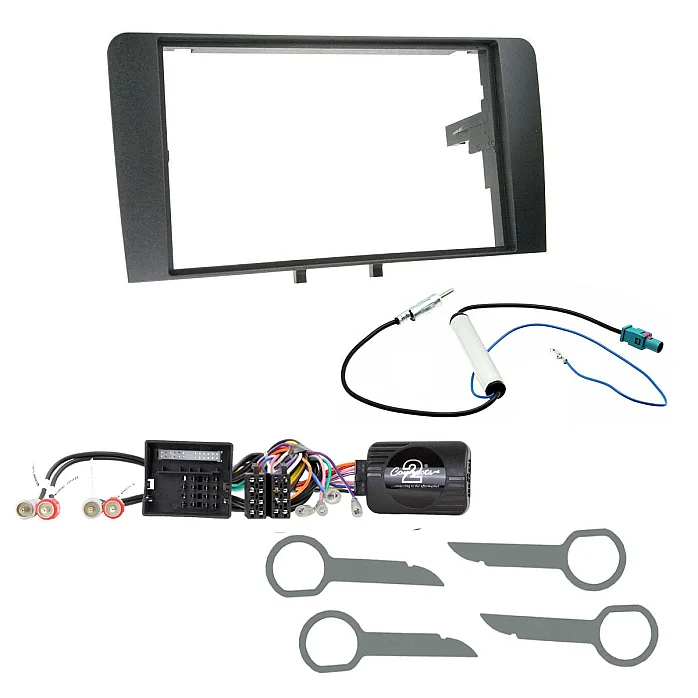 Audi A3 (2006 - 2012) Double Din Car CD Stereo Fascia Steering Stalk Fitting Kit
