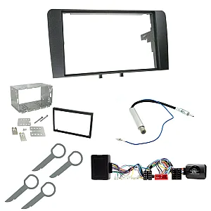 Audi A3 (2003-2005) Double Din Car Stereo Fascia Steering Antenna BOSE Retention Fitting Kit