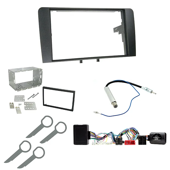Audi A3 (2003-2005) Double Din Car Stereo Fascia Steering Antenna BOSE Retention Fitting Kit
