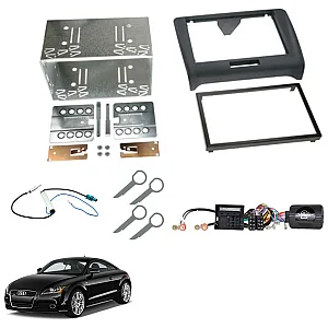 Audi TT (2006-2014) with Digital Amp / Bose Double Din Stereo Fitting Kit