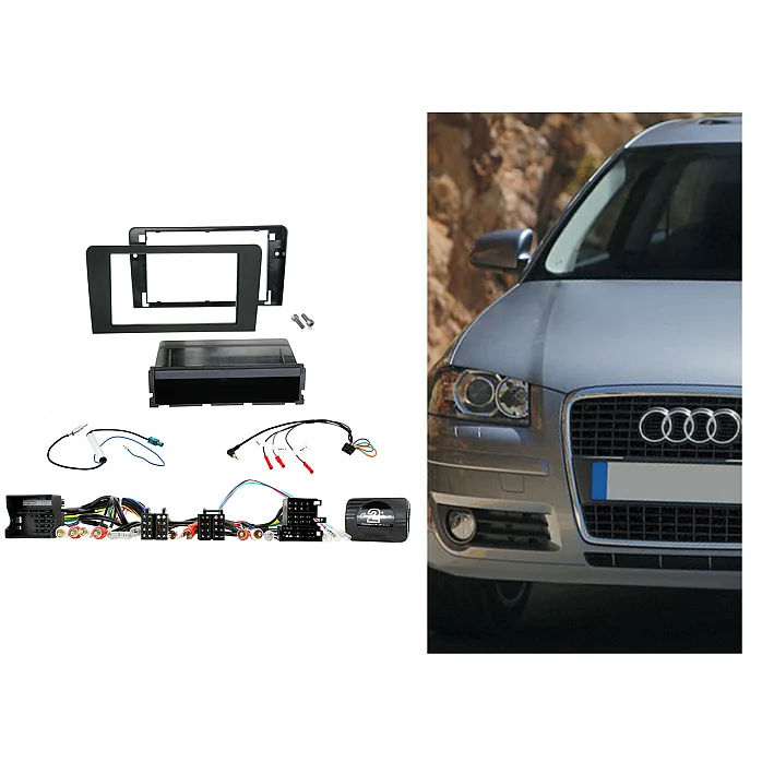 CTKAU10 Audi A3 (2003 - 2012) Single Din Car Stereo Fascia Steering Control Fitting Kit