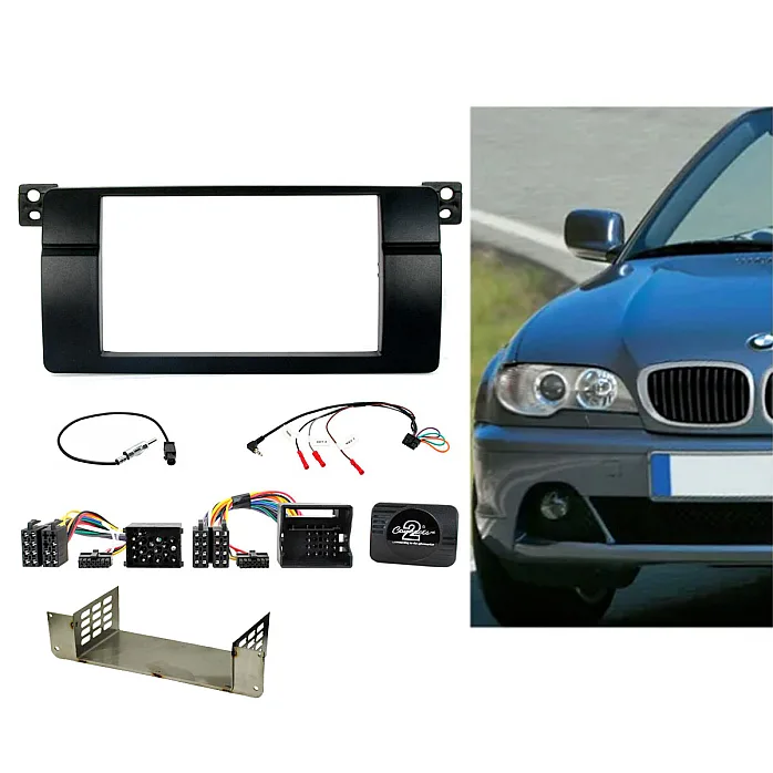 CTKBM03 BMW 3 Series E46 Double Din Car Stereo Fitting Kit with Fitting Tray for Heater Box Modification