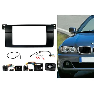 CTKBM03 BMW 3 Series E46 (1998-2005) Double Din Car Stereo Fitting Kit Fascia, Steering Control