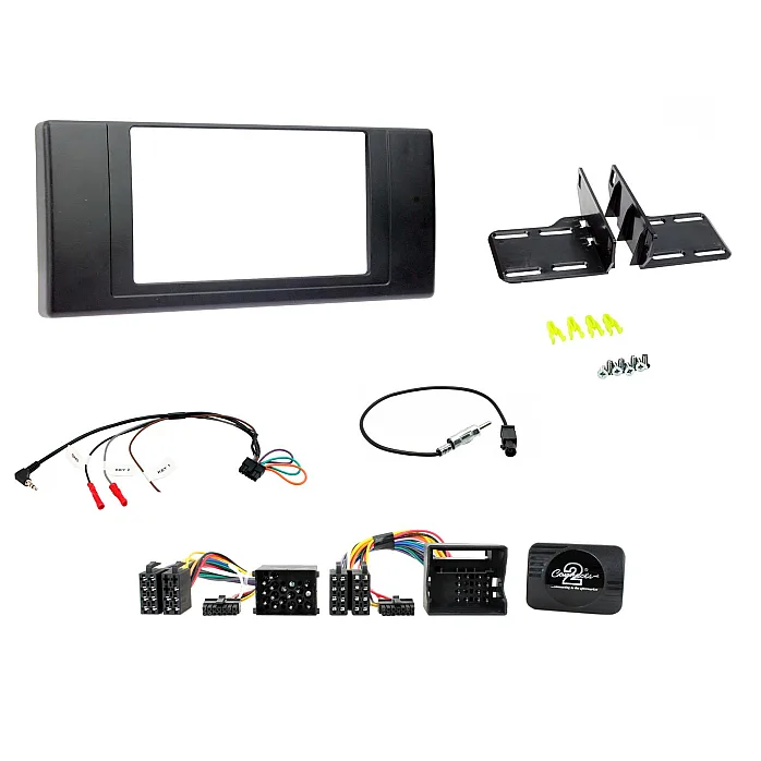 Connects2 CTKBM05 - BMW X5 E53 Double Din Car Stereo Full Fitting Kit