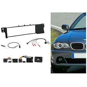 Connects2 CTKBM07 - BMW 3 Series E46 Car Stereo Fitting Kit Fascia, Steering Wheel Control