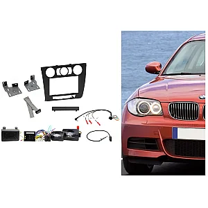 CTKBM09 BMW 1 Series E81 (2007-2013) Manual Climate Control Double Din Car Stereo Fitting Kit