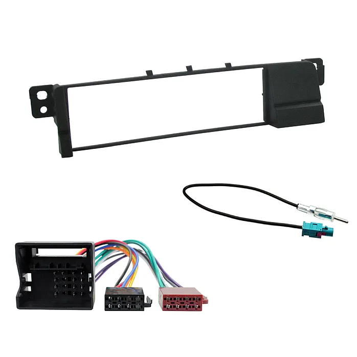 BMW 3 Series E46 CD Single Din Fascia Surround Panel & Wiring Kit
