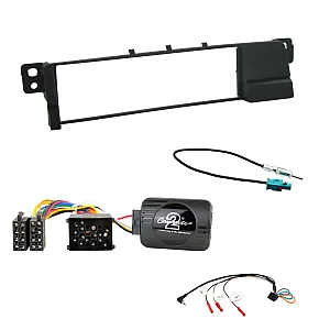 BMW 3 Series E46 (2001-2005) Car CD Stereo Fitting Kit Fascia, Steering Control, Aerial