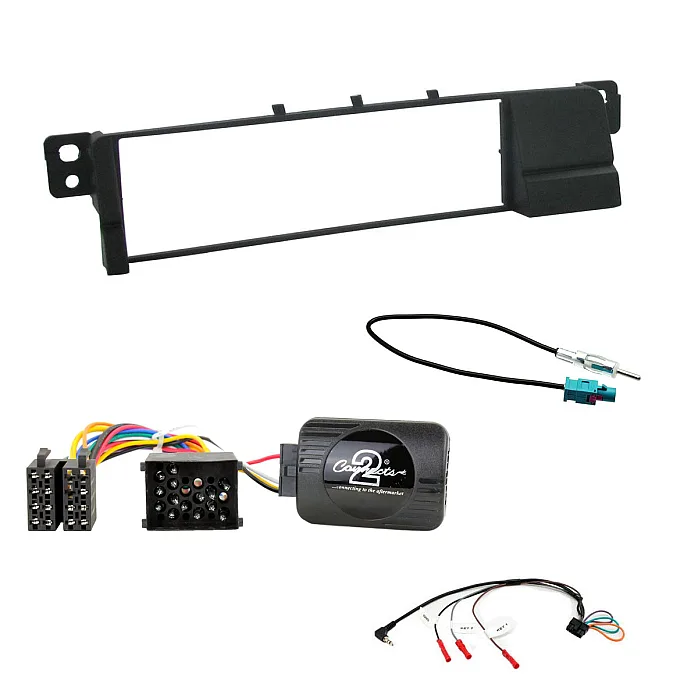 BMW 3 Series E46 (2001-2005) Car CD Stereo Fitting Kit Fascia, Steering Control, Aerial