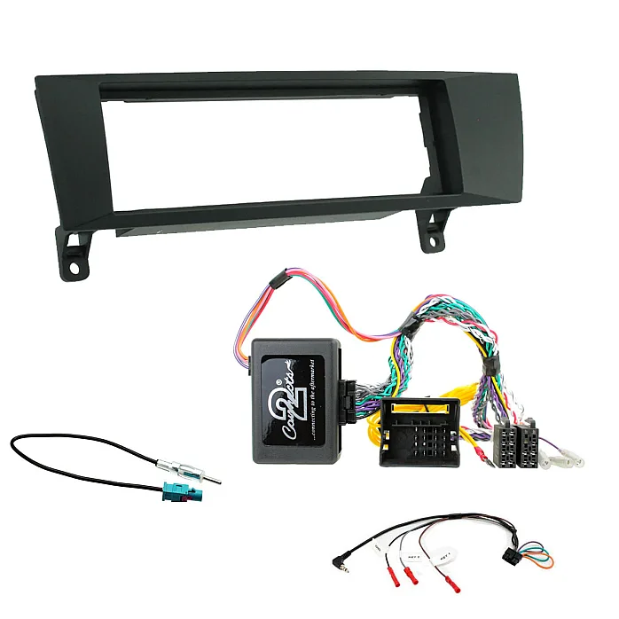 BMW 1, 3 Series E81, E90, E91 Car CD Stereo Fitting Kit Fascia, Steering Control, Reverse Sensor Adaptor