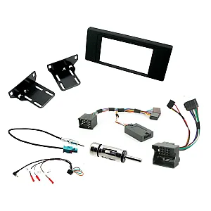 BMW X5 E53 2000 - 2006 Car Stereo Double Din Fascia & Steering Wheel Fitting Kit