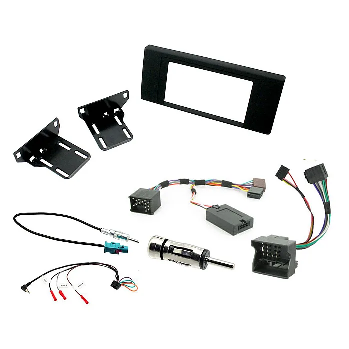 BMW X5 E53 2000 - 2006 Car Stereo Double Din Fascia & Steering Wheel Fitting Kit