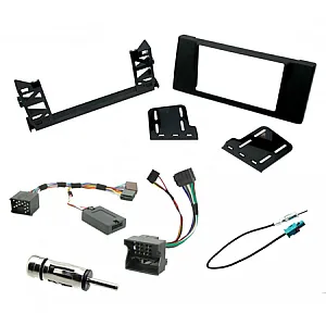 BMW 5 Series 1996-2004 Car Stereo Double Din Fascia & Steering Wheel Fitting Kit