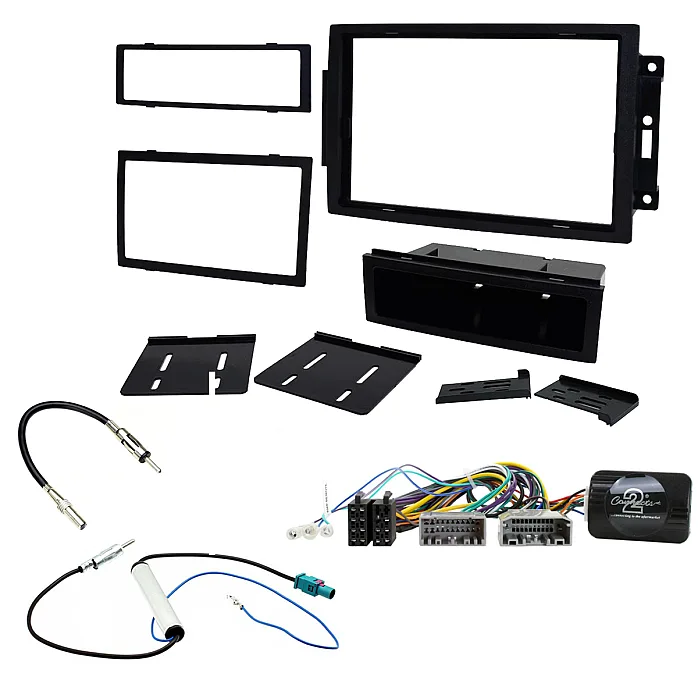 Chrysler FKIT-CHRYSLER-05 Chrysler 300C, Aspen Car Double / Single Din Stereo Fascia Steering Control Antenna Fitting Kit - This complete Single / Double Din Radio Replacement Kit, allows the fitment of an aftermarket headunit to the selected vehicle.