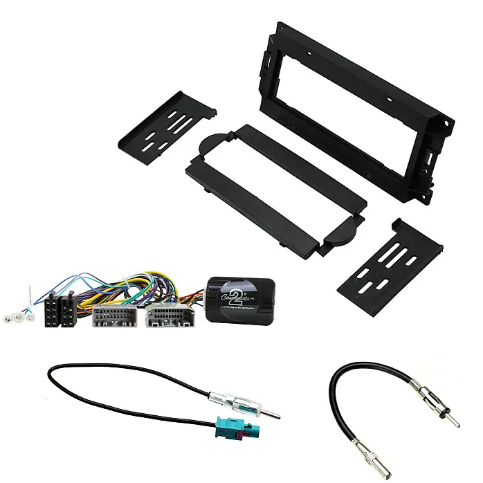 Chrysler 300C, PT Cruiser Car Stereo Single Din Fascia Steering Antenna Fitting Kit