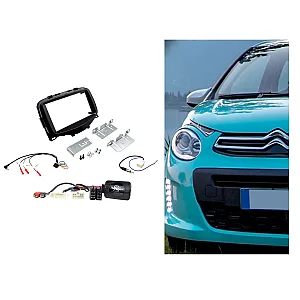 Citroen C1 2014-2021 Double Din Car Stereo Fascia Upgrade Fitting Kit
