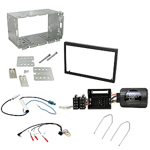 Citroen C2, C3 Double Din Car CD Stereo Fascia Steering Stalk Fitting Kit