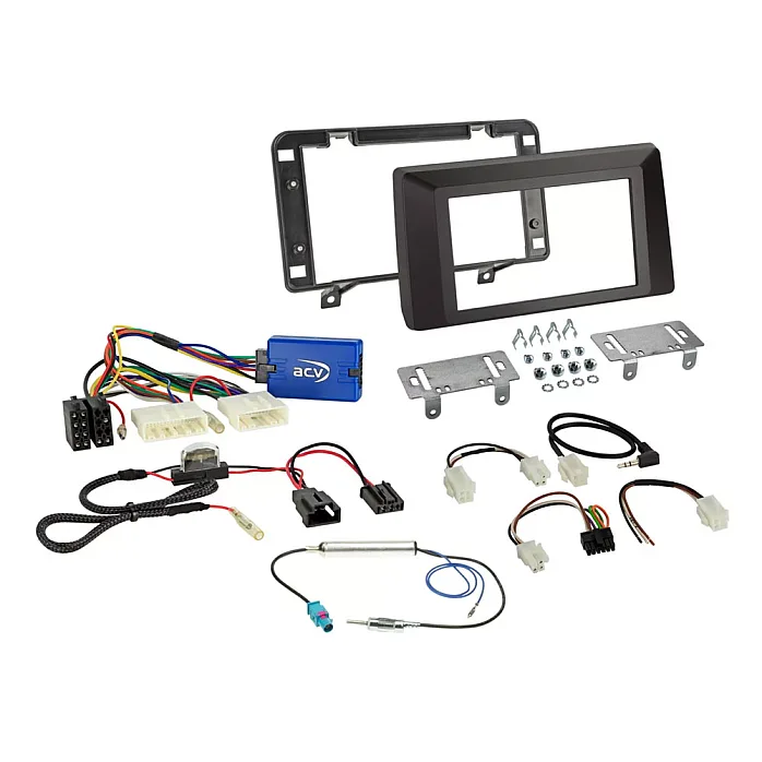 Dacia Duster 2021> Car Radio Double Din Fascia, Steering Wheel Control, Antenna Adaptor Fitting Kit