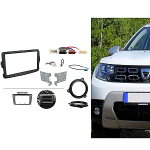 Connects2 CTKDC03 Dacia Duster, Sandero Double Din Car Stereo Upgrade Fitting Kit