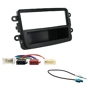 Dacia Duster, Sandero Car Stereo Single Din Fascia and Wirring Kit